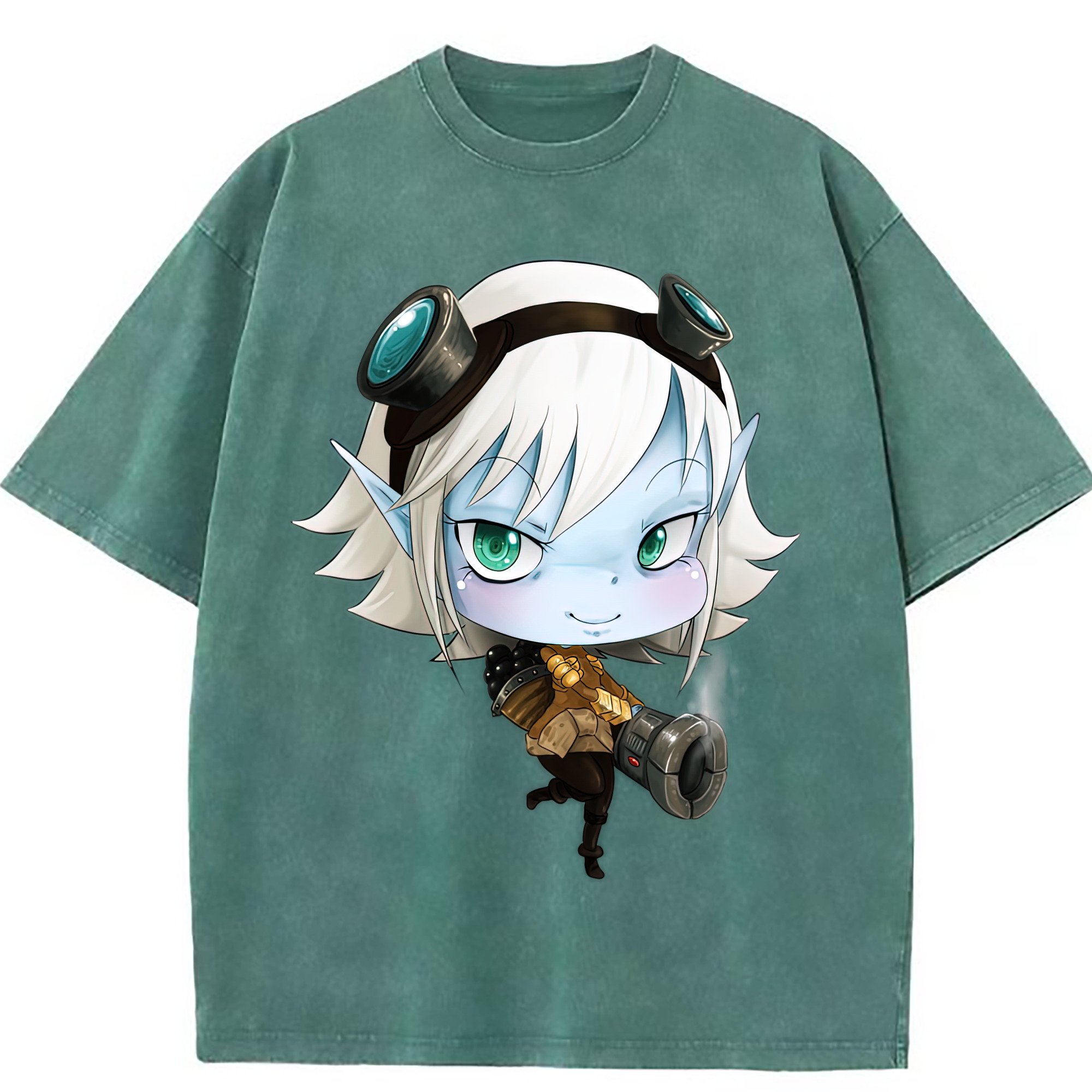 （画像用） リーグ・オブ・レジェンド League of Legends LOL 綿100% ヴィンテージ風 半袖Tシャツ（フロントプリント）